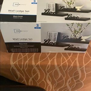 Mainstays Storage & Organization - Wall ledge set 3 pieces Mainstays Storage & Organization - Wall ledge set 3 pieces
